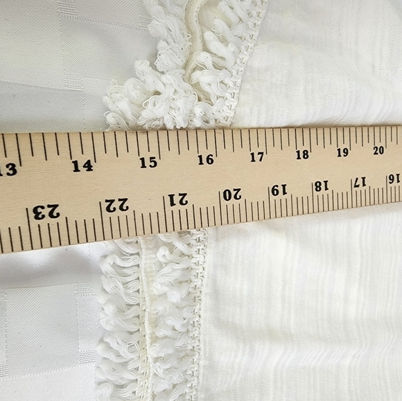 American Eagle Outfitters Embroidered Aztec Stitch Lace Cream Tank Top Size M - Picture 6 of 6